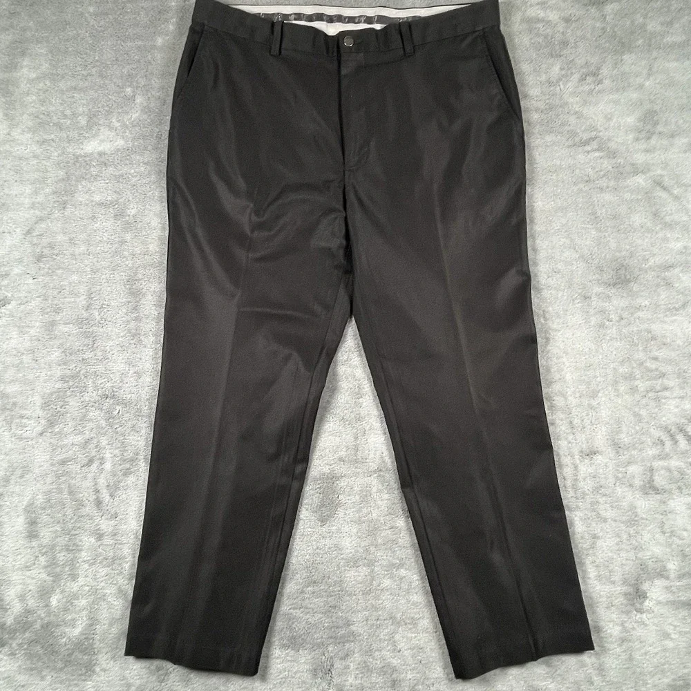 Callaway Golf Pants Men's 38x30 Black Stretch Waistband Performance Flat Front